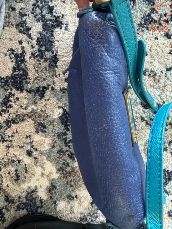 Marc by Marc Jacobs  Blue Leather Crossbody Bag - Picture 4 of 5